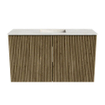 Mondiaz JOYA-DLUX Meuble de salle de bains - 70cm - couleur Dusk - Vasque FAYE position Milieu 1 trou de robinet couleur Ostra. SW1423362