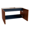 Mondiaz JOYA-DLUX 80cm meuble de toilette - couleur Ruby - Vasque FAYE position Milieu Sans trou de robinet couleur Saba SW1425588