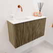 Mondiaz JOYA 70cm meuble de salle de bains - couleur Dusk - Vasque FAYE position Gauche Sans trou de robinet couleur Talc. SW1421571