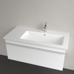 Villeroy & Boch Venticello Lavabo pour meuble avec lavabo droite 100x50cm avec 1 trou pour robinetterie (et 2 trous perçables) avec trop plein ceramic+ blanc 1025133