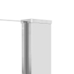 Fortifura Galeria Porte de douche - 90x200cm - charnières - poignée - plat - verre Fumé - Chrome SW1122650