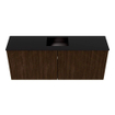 Mondiaz JOYA 100cm meuble de salle de bains - couleur Walnut - Vasque FAYE position Milieu Sans trou de robinet couleur Urban SW1421370