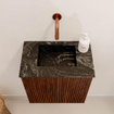 Mondiaz JOYA-DLUX 40cm toiletmeubel - kleur Ruby - Wastafel FAYE positie Midden Zonder kraangat kleur Lava. SW1423625