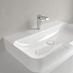 Villeroy & Boch Finion Lavabo - 800 x 470 x 165 mm - Blanc Alpin CeramicPlus - sans trop-plein - meulé SW106486