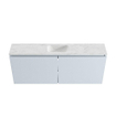 MONDIAZ TURE-DLUX Meuble toilette - 120cm - Clay - EDEN - vasque Opalo - position centrale - 1 trou de robinet SW1104299