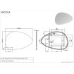 Arcqua Rocker Miroir - 120x80cm - organique - rétroéclairage LED SW1223204