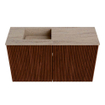 Mondiaz JOYA-DLUX 70cm meuble de toilette - couleur Ruby - Vasque FAYE position Gauche Sans trou de robinet couleur Saba SW1425589