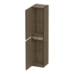 BRAUER Joy Edge armoire de salle de bains - 160x35x35cm - 2 portes - ouvrant à gauche ou à droite - sans poignée - Sunlit SW1200824