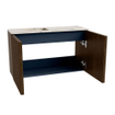 Mondiaz JOYA-DLUX 70cm toiletmeubel - kleur Walnut - Wastafel FAYE positie Links Zonder kraangat kleur Nata. SW1424486