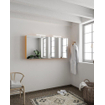 Mondiaz CUBB Armoire de toilette avec miroir - 150x70cm - 3 portes - Ocher (Orange) SW410983