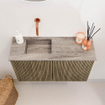 Mondiaz JOYA-DLUX Meuble de toilette 70cm - couleur Dusk - Lavabo FAYE position Gauche Sans trou de robinet couleur Oza SW1425973