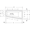 Duravit No.1 baignoire encastrée 160x85/58cm acrylique Blanc SW723796