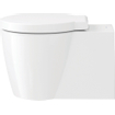 Duravit Starck 1 WC-zitting 45.3x42x4.2cm met softclose met quickrelease Kunststof wit Glanzend 0290305