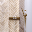 Brauer Etagère de douche - 40x10cm - Or brossé SW1102522