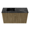 Mondiaz JOYA-DLUX 70cm toiletmeubel - kleur Dusk - Wastafel FAYE positie Links 1 kraangat kleur Lava. SW1423225