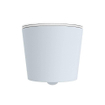 MONDIAZ LAVIE WC suspendu - 36x53cm - sans bride - Talc (offwhite) - softclose - quick-release - abattant WC - clay (bleu) SW1208754