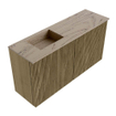 Mondiaz JOYA-DLUX 80cm toiletmeubel - kleur Dusk - Wastafel FAYE positie Links 1 kraangat kleur Arena. SW1425745