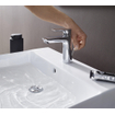 Hansgrohe Talis E robinet de lavabo 110 avec vidage chrome noir brossé SW358789