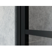 Saniclass Bellini Douchedeur - 110x200cm - vast paneel - frame lines buitenzijde - anti kalk - mat zwart SHOWROOMMODEL SHOW20963