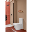Villeroy & Boch Venticello abattant de WC - avec abattant avec softclose et quick release inox/blanc stone SW209654