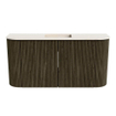 Mondiaz JOYA-DLUX 83.2cm toiletmeubel - ronding links en rechts kleur Shadow - Wastafel FAYE positie Midden 1 kraangat kleur Meli. SW1424922