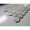 The Mosaic Factory Barcelona mozaïektegel - 28.2x32.1cm - wand en vloertegel - Zeshoek/Hexagon - Porselein Carrara White Mat SW157758