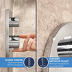 GROHE QuickFix Precision Thermostat Perfect inbouw douchesysteem met Vitalio Rain Mono 310 hoofddouche chroom SW1120179