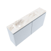 MONDIAZ TURE-DLUX Meuble WC 100cm Clay. EDEN lavabo Frappe position gauche. Sans trou de robinet. SW1102694