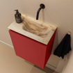 MONDIAZ TURE-DLUX Meuble toilette - 40cm - Fire - EDEN - vasque Frappe - position droite - sans trou de robinet SW1102730