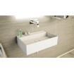 Ideavit SolidBliss Lavabo 60x40x16cm 0 trous de robinet Solid surface blanc mat SW420096