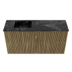 Mondiaz JOYA-DLUX 80cm toiletmeubel - kleur Dusk - Wastafel FAYE positie Links 1 kraangat kleur Lava. SW1423242