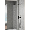 Villeroy & Boch Universal Showers coude mural Rond - noir mat SW974398