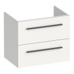 BRAUER Trust meuble sous-lavabo peu profond 60 sans poignées rapportées 2 tiroirs à fermeture douce et 1 découpe pour siphon - blanc mat SW1204115