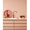 Quooker BE Fusion Square mitigeur d'eau bouillante - bec orientable - réservoir PRO3 - Eau chaude / bouillante - cuivre rose SW976966