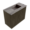 Mondiaz JOYA-DLUX 50cm meuble de salle de bains WC - couleur Shadow - Vasque FAYE position Droite Sans trou de robinet couleur Sombra. SW1425192
