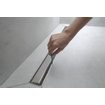 Hansgrohe RainDrain Match caniveau de douche 800 cadre réglable en hauteur ensemble de finition acier inoxydable brossé SW791696