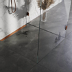 Brauer Caniveau de douche 100x7.5cm avec grille multi-usages et bride inox pour montage mural Cuivre brossé SW771588