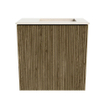 Mondiaz JOYA-DLUX Meuble de toilette 40cm - couleur Dusk - Vasque FAYE position Droite 1 trou de robinet couleur Meli SW1425800
