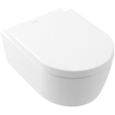 Villeroy & Boch Avento Abattant WC déclipsable avec couvercle frein de chute Ceramic+ Stone white SW209536