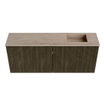 Mondiaz JOYA-DLUX 100cm toiletmeubel - kleur Shadow - Wastafel FAYE positie Rechts Zonder kraangat kleur Saba. SW1425130
