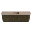 Mondiaz JOYA-DLUX Meuble de salle de bains 123.2cm - arrondis gauche et droite couleur Shadow - Vasque FAYE position Milieu 1 trou de robinet couleur Saba SW1425160