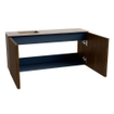 Mondiaz JOYA-DLUX 90cm toiletmeubel - kleur Walnut - Wastafel FAYE positie Links Zonder kraangat kleur Arena. SW1424344