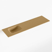 Mondiaz LEX Fontein - 110x30x0.9cm - wasbak Links - zonder kraangaten - voor toiletmeubel - Solid surface - Oro SW1026033