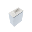 MONDIAZ TURE-DLUX Meuble toilette - 40cm - Clay - EDEN - vasque Ostra - position droite - 1 trou de robinet SW1104783