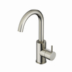 Hotbath Cobber mitigeur de lavabo 27,8cms avec bec pivotant sans vidage nickel brossé SW73567