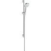 Hansgrohe Croma Select E Vario ensemble barre coulissante avec douchette Croma Select E Vario EcoSmart 90cm avec flexible Isiflex`B 160cm blanc/chrome 0605316