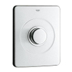 GROHE Plaque de commande WC commande à bouton-poussoir pour chasse directe inox 0437802