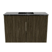 Mondiaz JOYA-DLUX 60cm toiletmeubel - kleur Shadow - Wastafel FAYE positie Midden Zonder kraangat kleur Lava. SW1422832