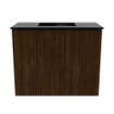 Mondiaz JOYA 50cm meuble de toilette - couleur Walnut - Vasque FAYE position Milieu Sans trou de robinet couleur Urban SW1421318