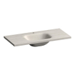 BRAUER Dune Medium Lavabo - 100cm - 1 vasque - 1 trou de robinet - pierre frittée - Ivory Travertin SW1477946